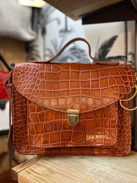 Où trouver un sac en cuir bandoulière Melle George Alligator Ambre Paul Marius édition limitée proche de Dieppe